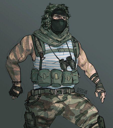 Солдат наемник концепт арт