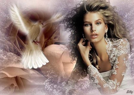 Девушка с голубем