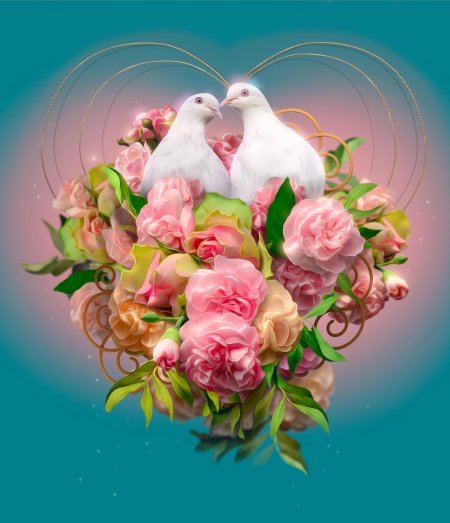 Свадебные голуби