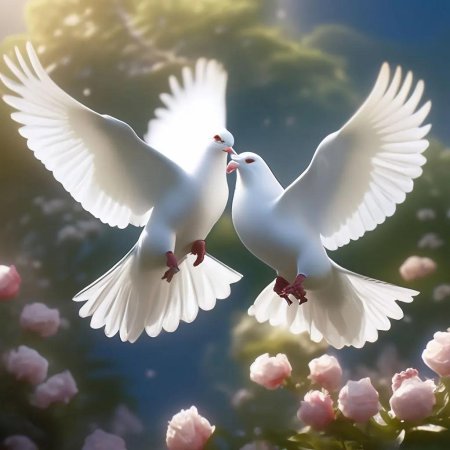 Белая голубь