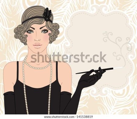 Девушка в стиле гэтсби