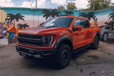 Форд раптор оранжевый