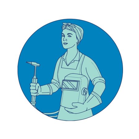 Векторное изображение сварщик