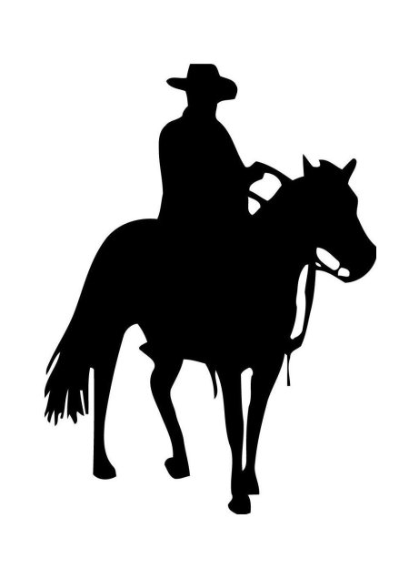 Силуэт ковбоя