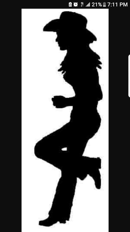 Вестерн силуэт