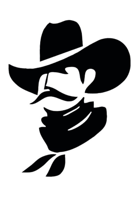 Силуэт ковбоя