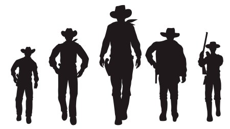 Силуэт ковбоя