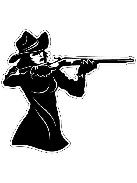 Наклейка ковбой