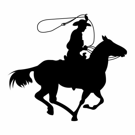 Силуэт ковбоя