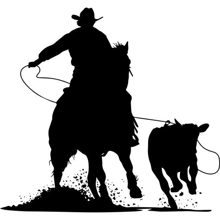 Силуэт ковбоя