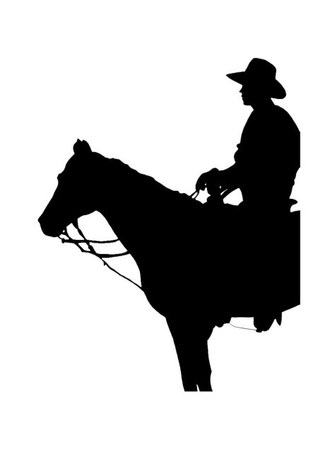 Ковбой силуэт