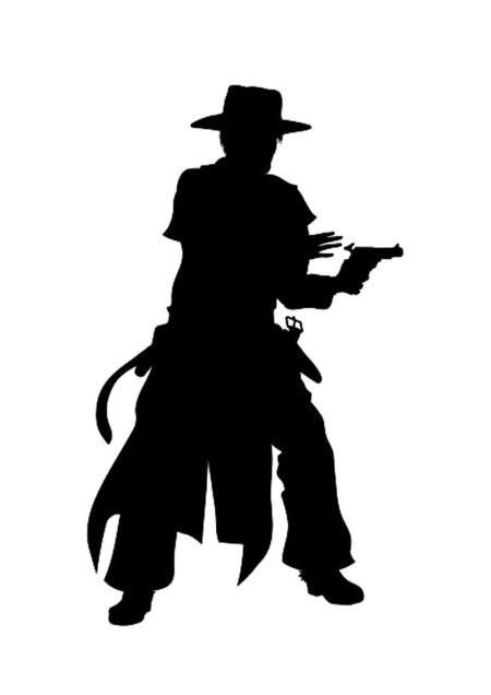 Ковбой силуэт