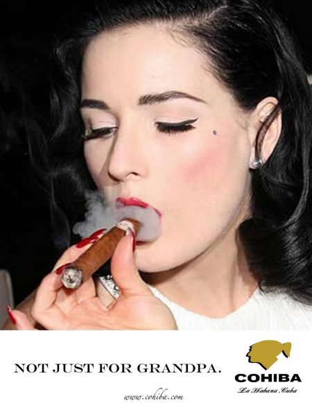 С сигаретой