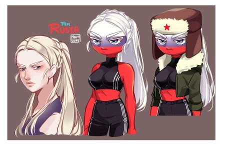 Countryhumans россия девушка