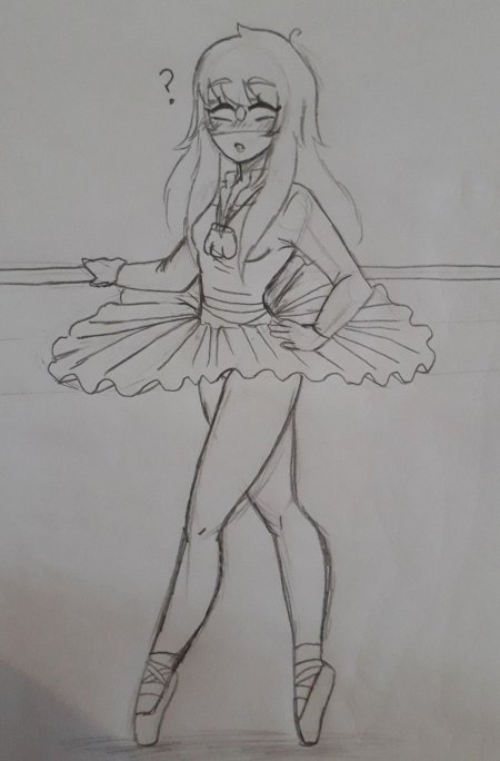 Балерина рисунок карандашом