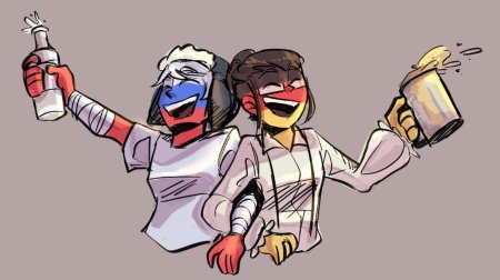 Россия и германия countryhumans комиксы
