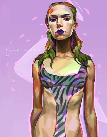 Портрет в стиле поп арт