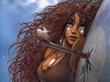 Темнокожая девушка фэнтези