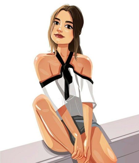 Девушка иллюстрация