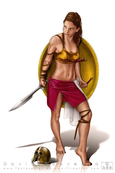 Женщина гладиатор