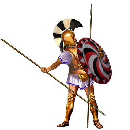 Воин древней греции гоплит