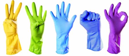 Перчатки резиновые латексные для уборки