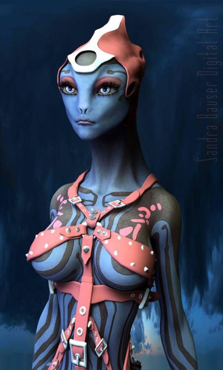 Красивая инопланетянка