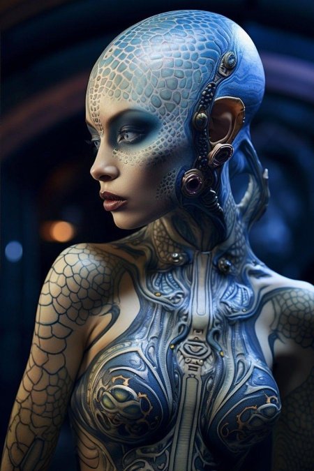 Красивая инопланетянка