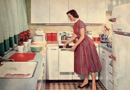 Кухня в стиле ретро