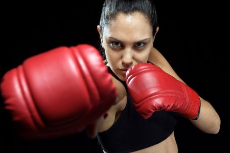 Девушка боксер