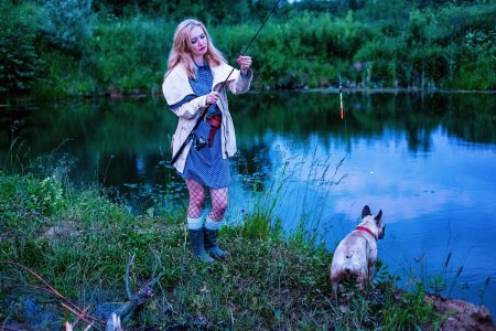 Рыбалка девушка