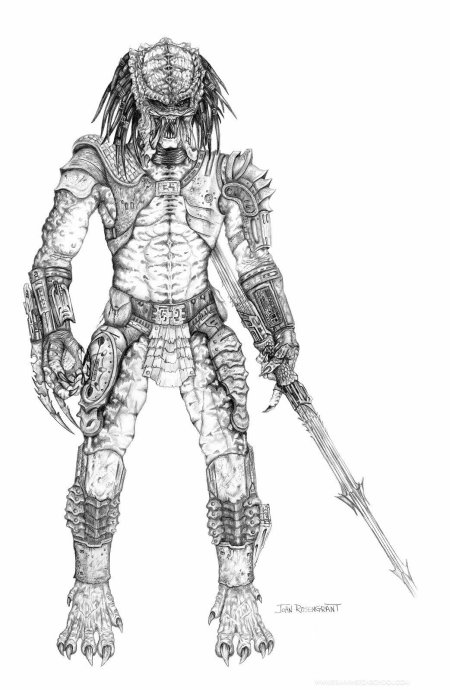 Хищник 1987 концепт арты