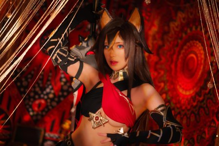 Косплей девушки аниме