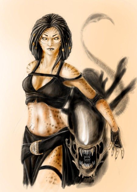 Хищник яутжа самка