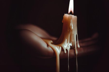 Melting candle