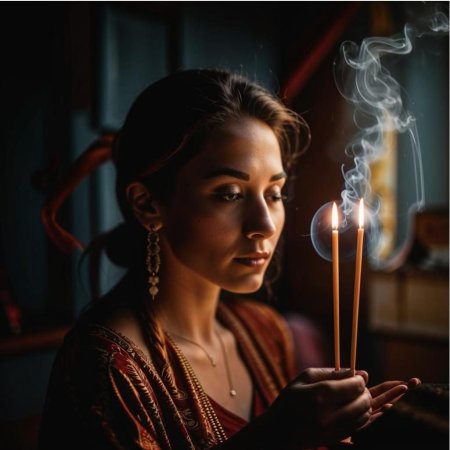 Фотосессия со свечами