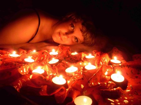 Фотосессия со свечами