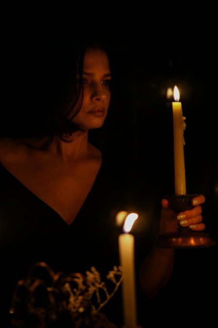 Фотосессия со свечами