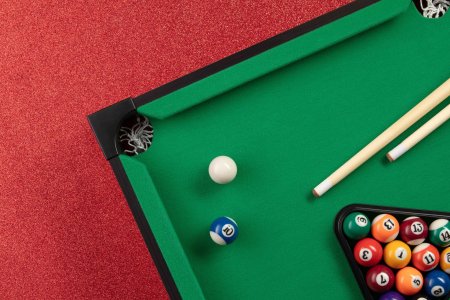 Бильярдный стол вид сверху