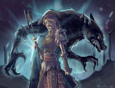Вервольф арт elder scrolls
