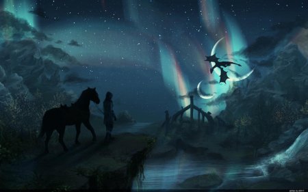 Скайрим ночь