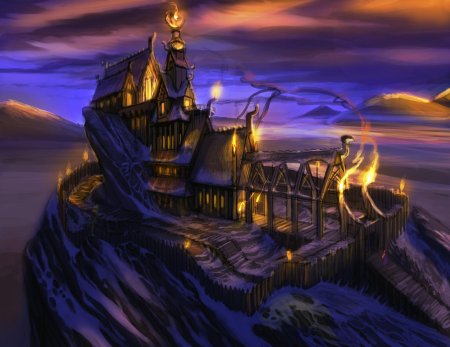 Фэнтези город дварфов