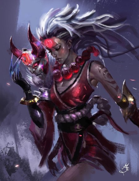 League of legends диана кровавая луна
