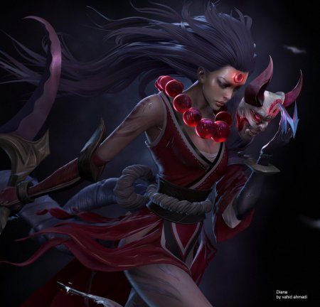 Диана лига легенд кровавая луна