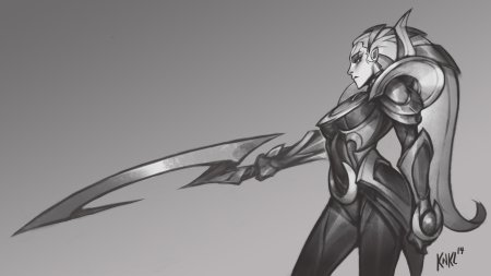 Диана league of legends концепт арт