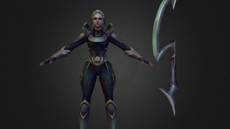 Диана лига легенд моделька