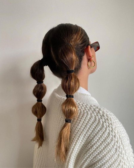 Прическа с хвостом
