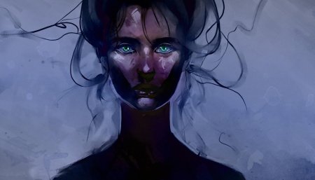 Лицо девушки арт