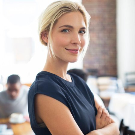 Уверенная женщина