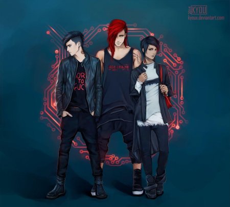 Аниме парни неформалы